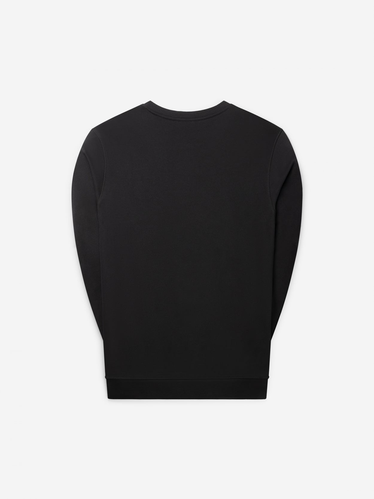 Loose-Fit Metal Crewneck | Jet Black