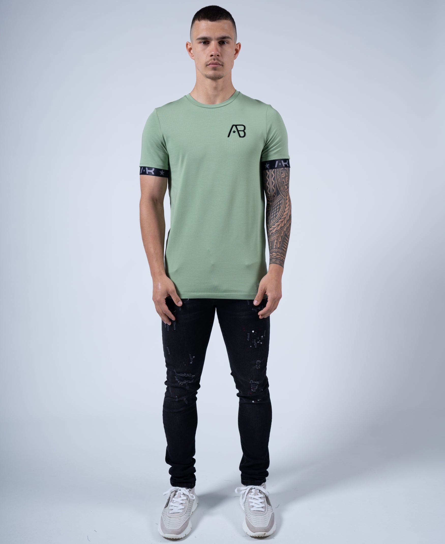 Flag Tee | Sage Green