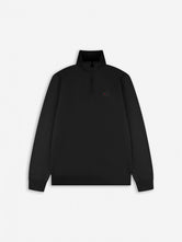 Diamond Half-Zip Sweater | Jet Black