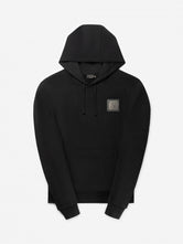 Slim-Fit Metal Hoodie | Jet Black