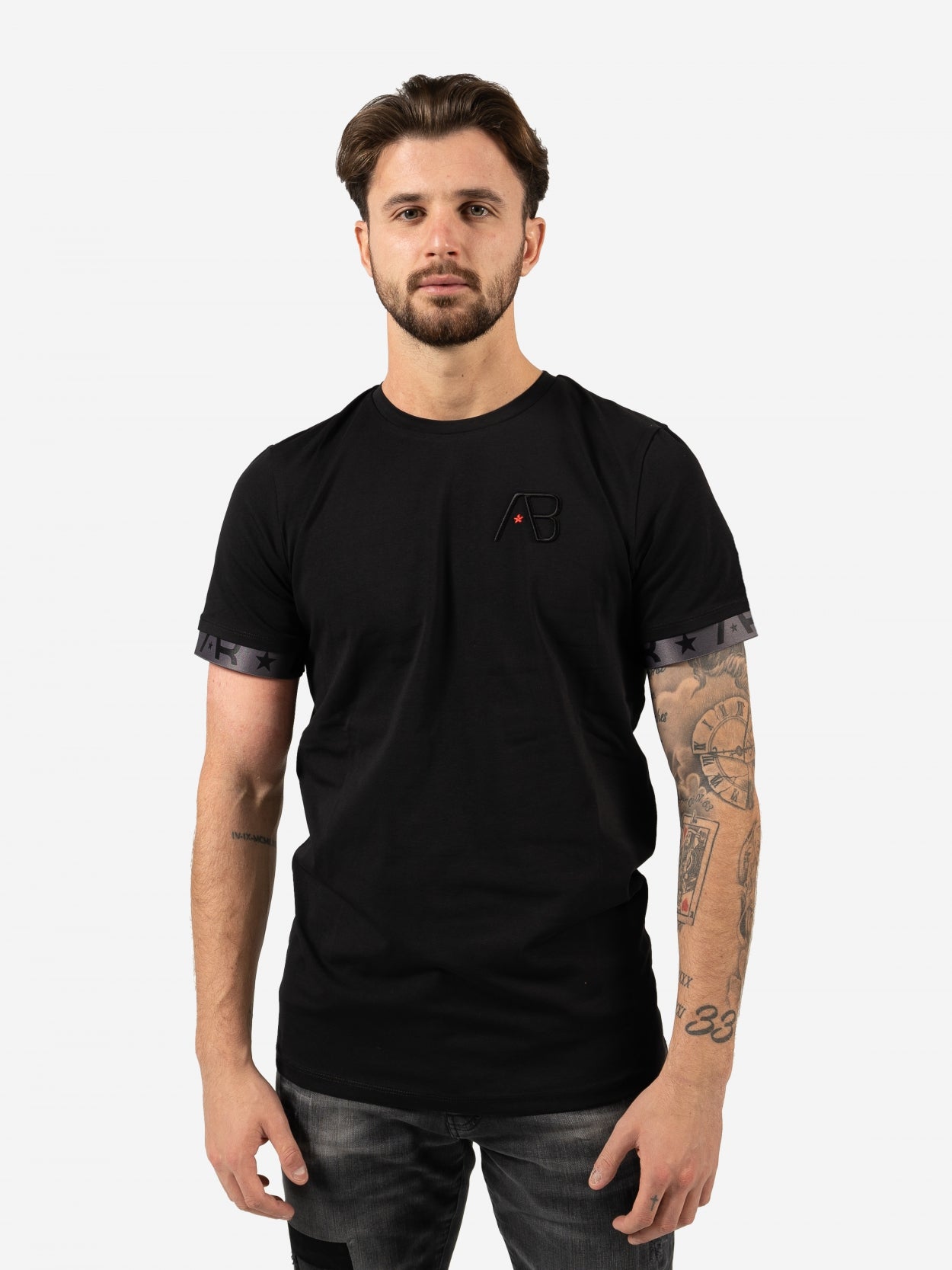 Flag tee | Jet Black