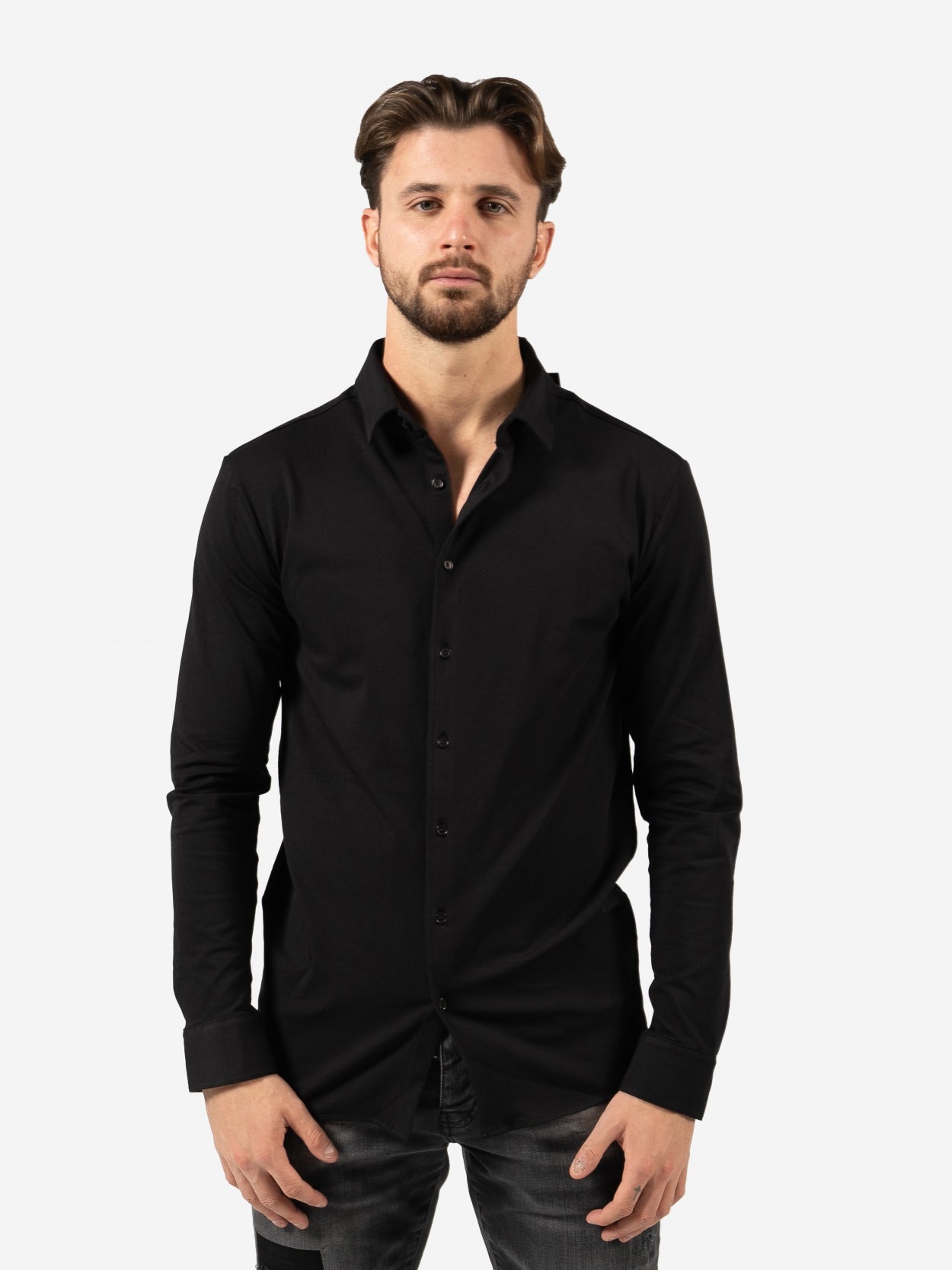 Slim-Fit Shirt | Jet Black